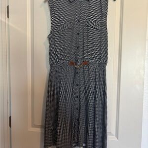 Polka Dot Sleeveless Dress